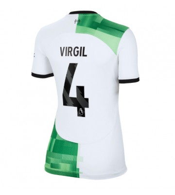 Liverpool Virgil van Dijk #4 Bortatröja Kvinnor 2023-24 Kortärmad